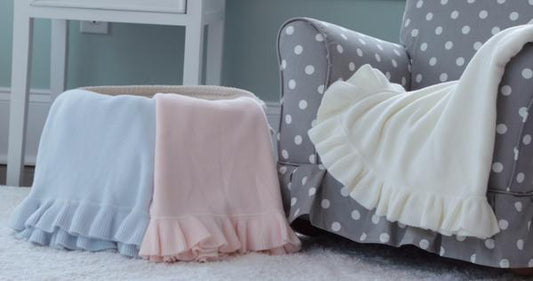 Jersey Knit Ruffle Blanket