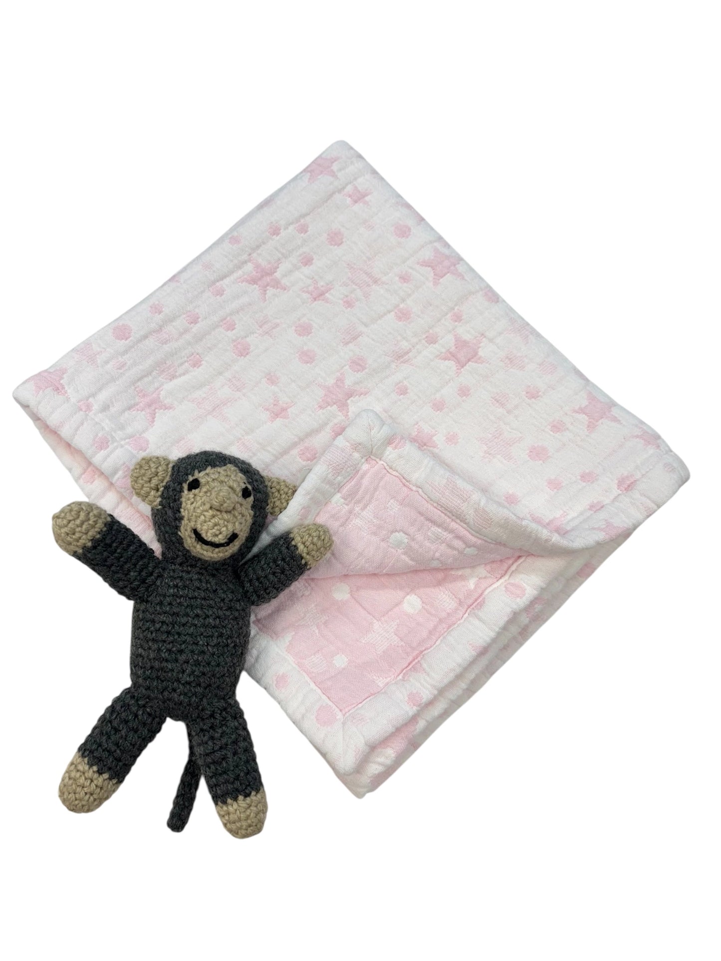 Stars and Dots Baby Blanket