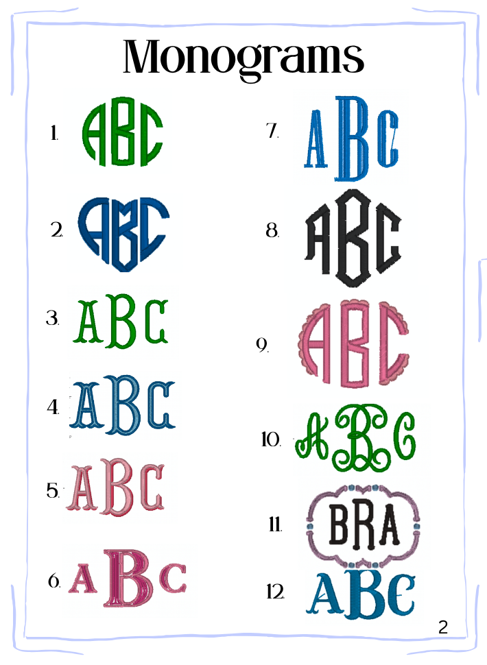 Monogrammed Shoulder Bag