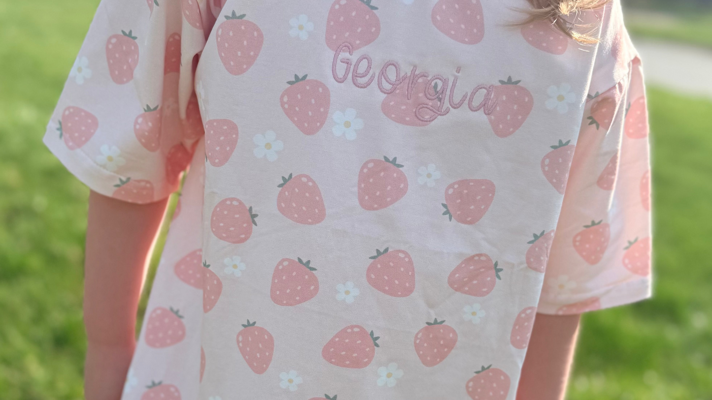 Strawberry T-Shirt Dress