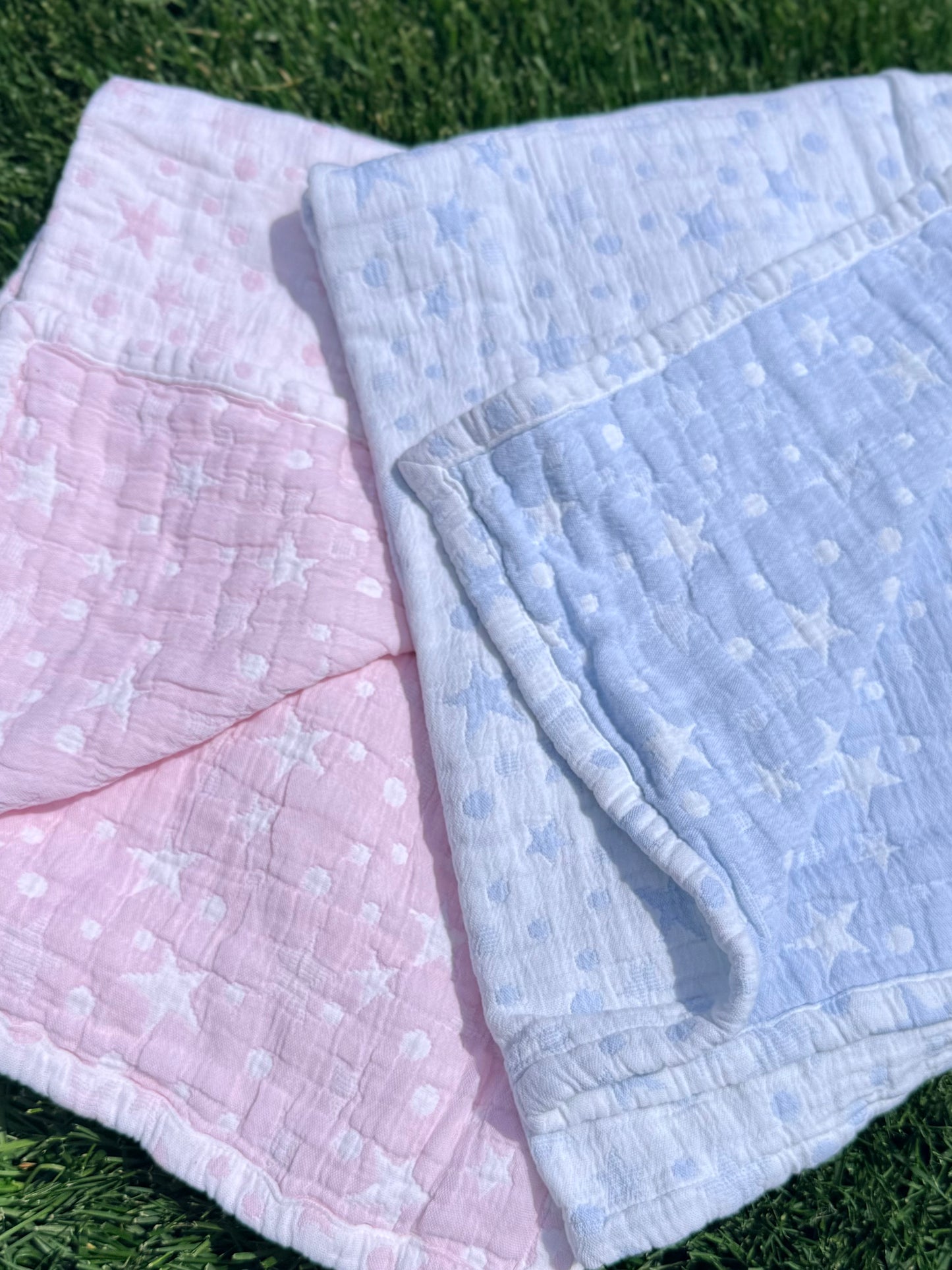 Stars and Dots Baby Blanket